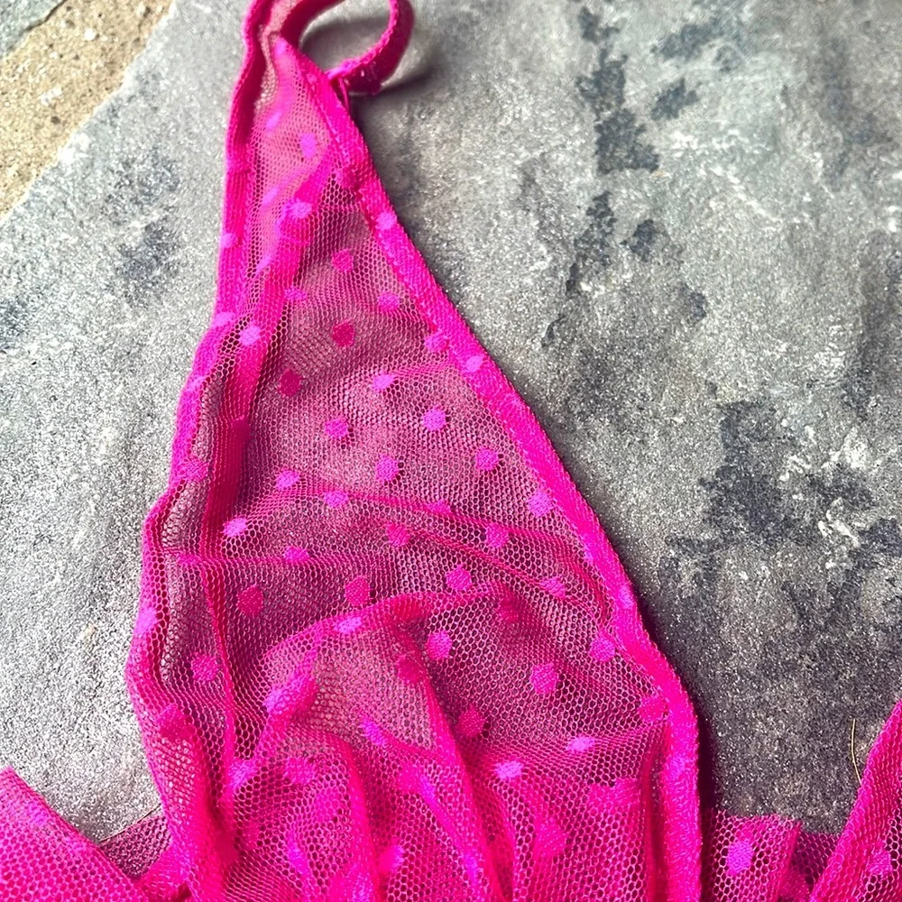 New🌟Side Ruffle Bralette-Pink Orchid